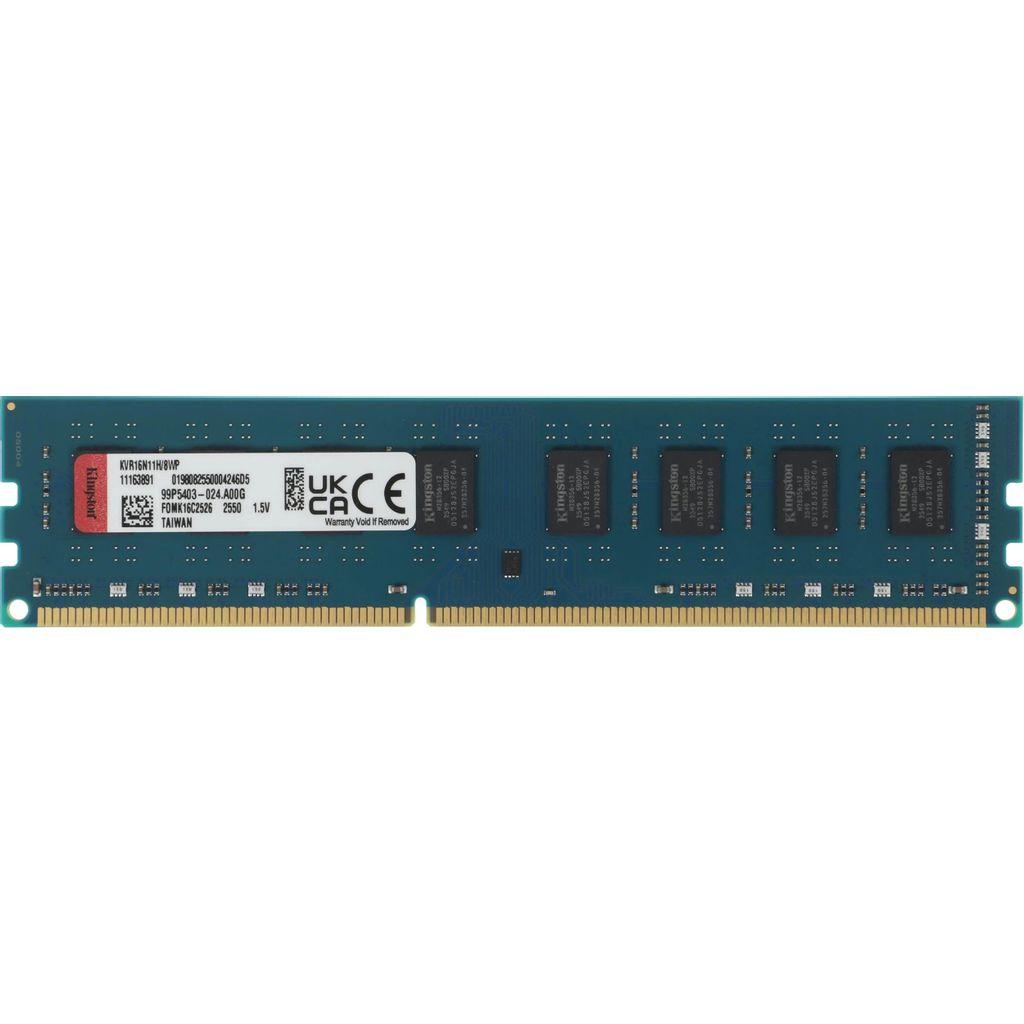 Оперативная память Kingston Valueram KVR16N11H/8WP DDR3 - 1x 8ГБ 1600МГц, DIMM, Ret