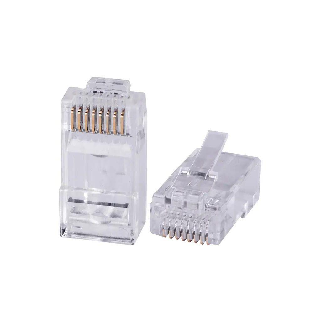 Коннектор CABEUS 8P8C-C6-FC UTP кат.6 RJ45 прозрачный