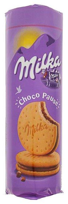 Печенье Milka Choco Pause с начинкой 260 гр., флоу-пак