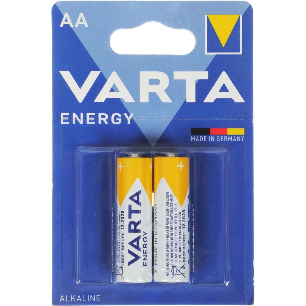 AA Батарейка Varta Energy LR6 Alkaline, 2 шт.
