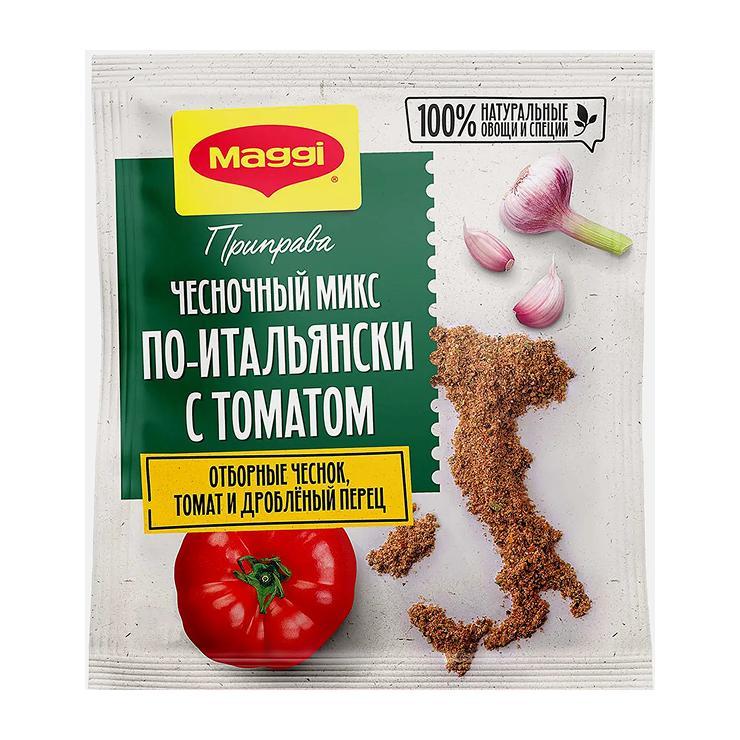 Приправа Maggi чесночный микс по-итальянски с томатом 18 гр., саше