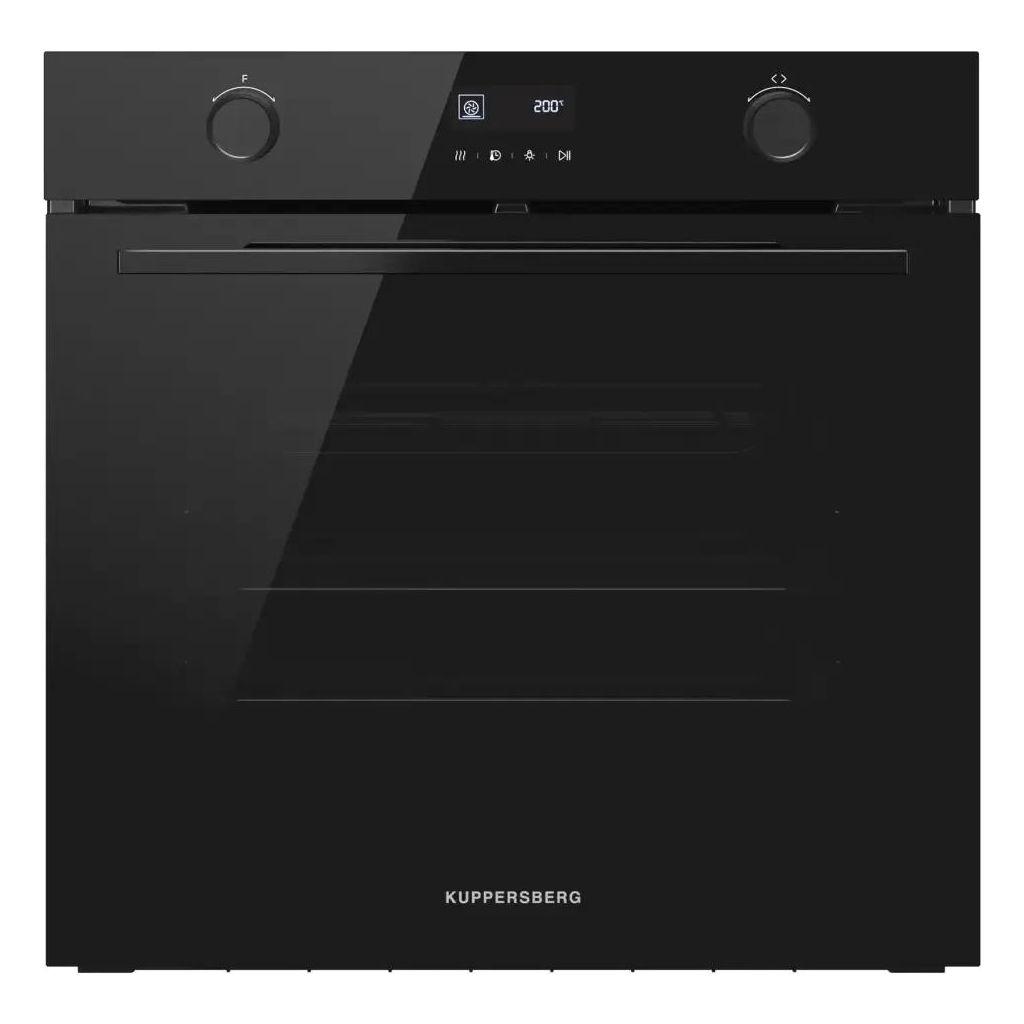 Духовой шкаф электрический KUPPERSBERG High-Tech HT 611 BB, 72л, дверца с 3 стеклами, черный стекло