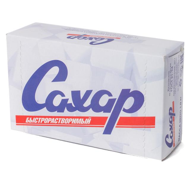 Сахар ПСЗ прессованный быстрорастворимый, 1 кг., картон