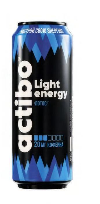 Напиток энергетический Actibo Energy Лотос сильногазированный 450 мл., ж/б