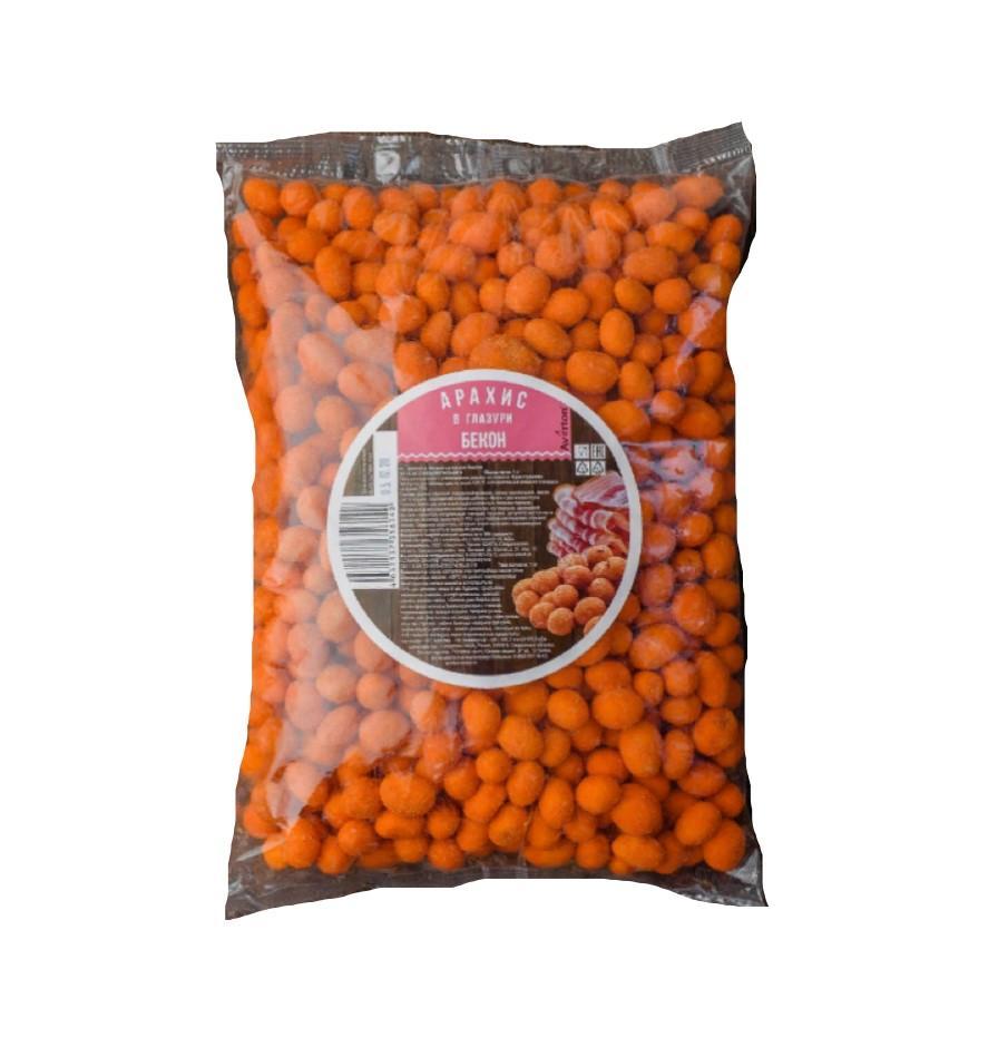Арахис Averton Premium в глазури хрустящая корочка со вкусом бекона 1 кг., флоу-пак