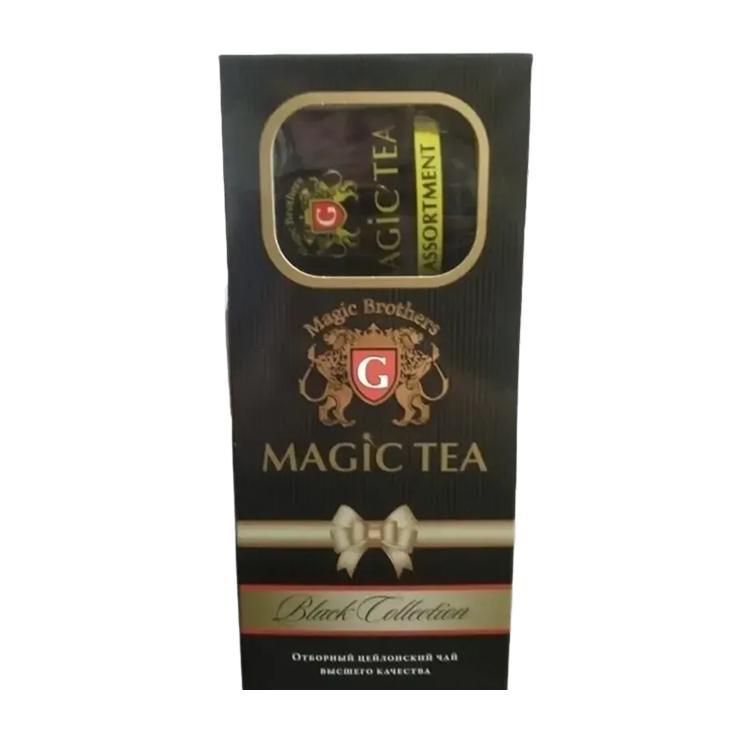Набор подарочный Magic Tea чай Magic Brothers черный волшебный 100 гр. + чай черный 25 пак., картон