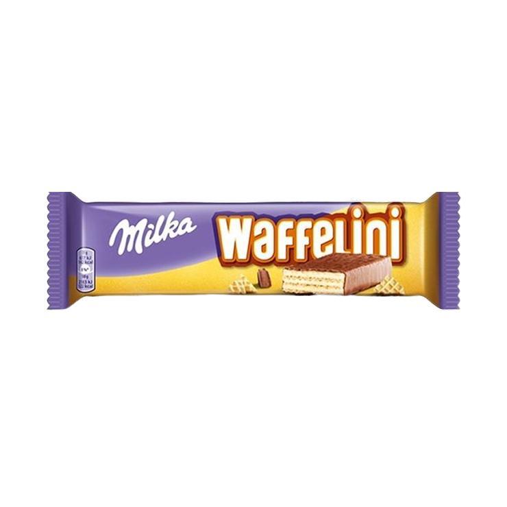 Батончик шоколадный Milka waffelini молочный 31 гр., флоу-пак