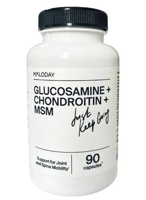 БАД Moloday Glucosamine + chondroitin + MSM 90 капсул, ПЭТ