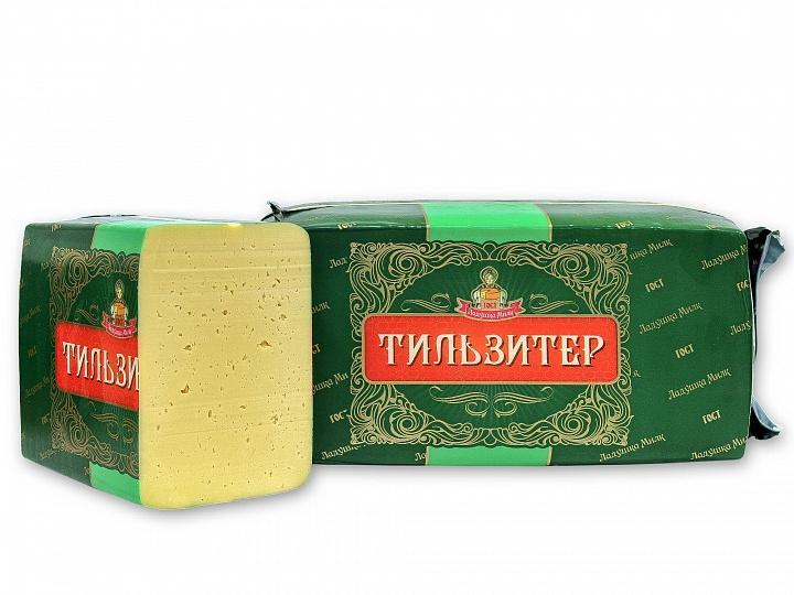 Сыр 50% брус Ладушка Тильзитор, 3,5 кг., вакуумная упаковка