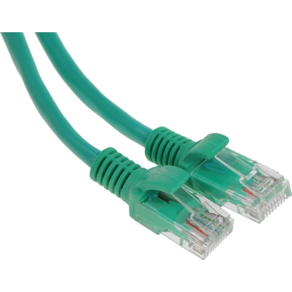 Патч-корд CABLEXPERT PP12-2M/G литой (molded), UTP, кат.5E, 2м, 4 пары, 26AWG, алюминий омедненный, многожильный, зеленый