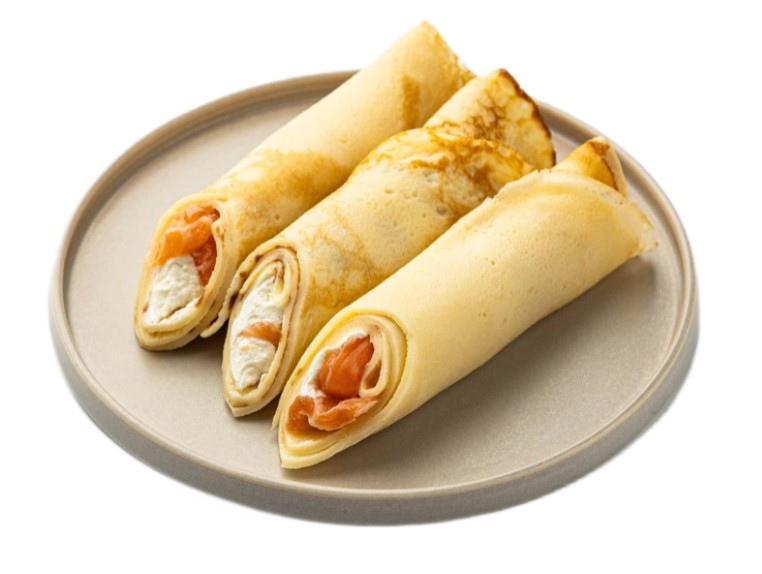 Блины ВкусВилл с семгой 150 гр., лоток