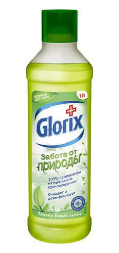 Средство для мытья пола Glorix Цветущая яблоня и ландыш, 1 л., пластиковая бутылка
