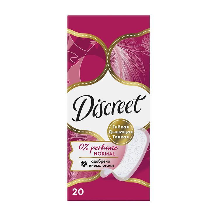 Прокладки Discreet Normal Single ежедневные 20 шт., картон