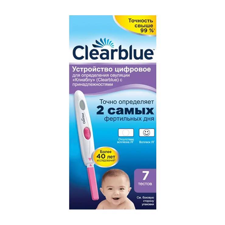 Устройство CLEARBLUE для определения овуляции 7 шт., картон