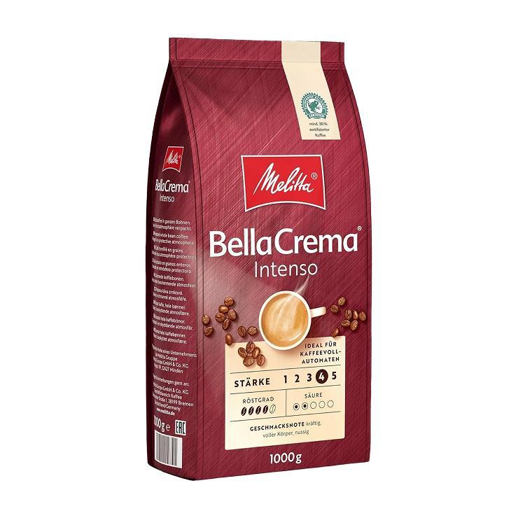 Кофе Melitta Bella Crema Intenso кофе в зернах натуральный жареный 1 кг., флоу-пак