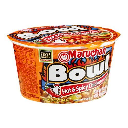 Лапша Maruchan Bowl Hot Spicy Chicken со вкусом острой курицы 94,2 гр., стакан