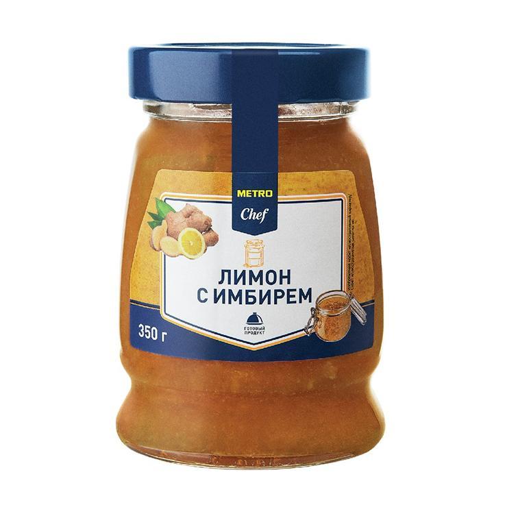 Лимон METRO Chef с имбирем протертый с сахаром 350 гр., стекло