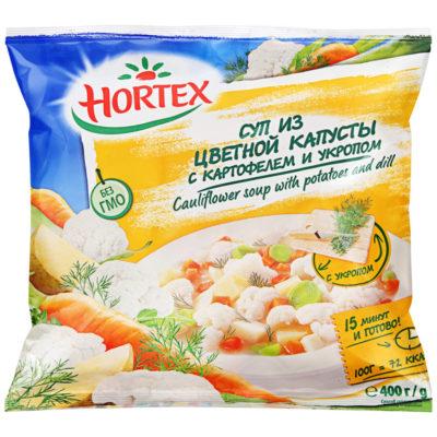 Смесь овощная Hortex Суп из цветной капусты 400 гр., флоу-пак