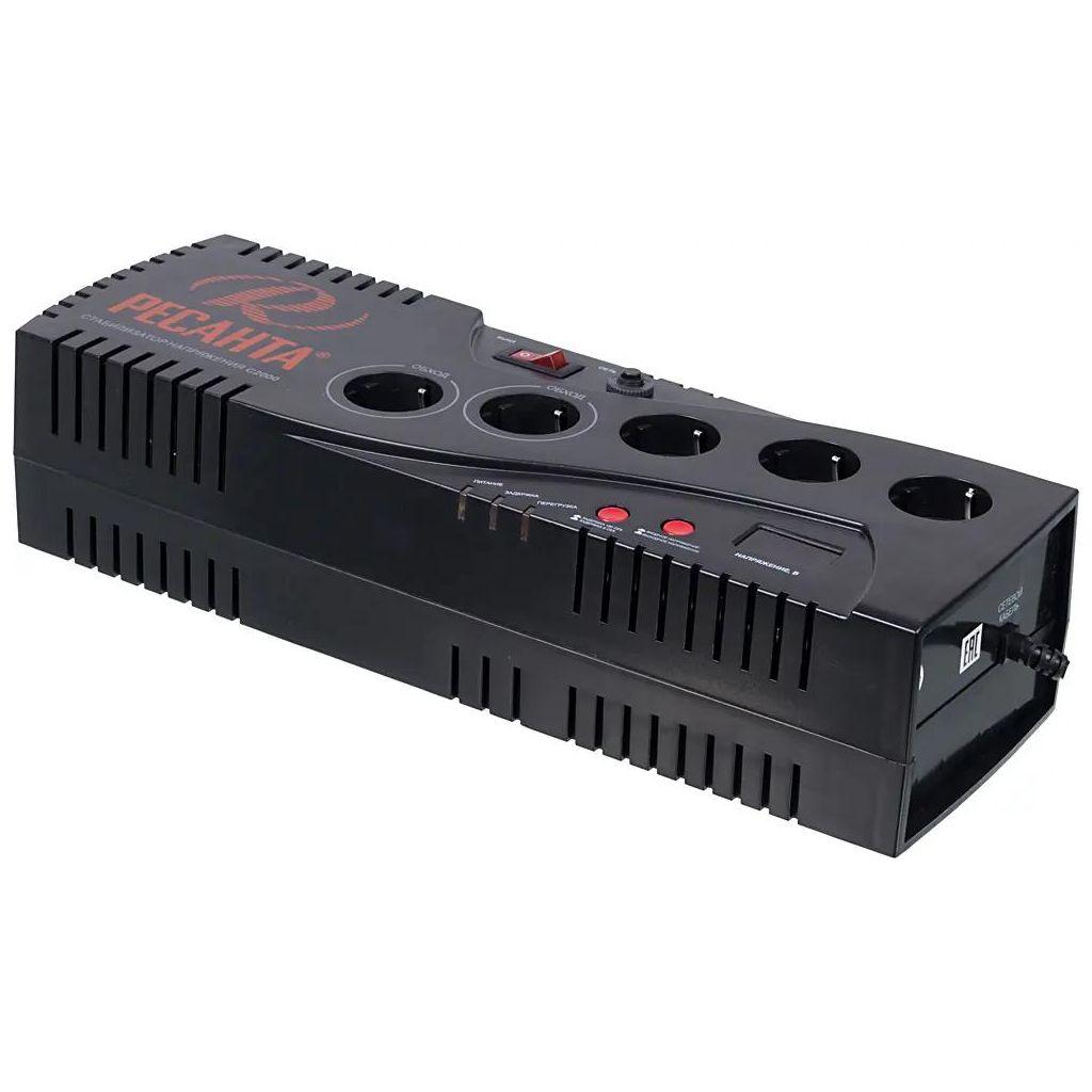 Стабилизатор напряжения Ресанта С2000, 2кВт черный [63/6/34]