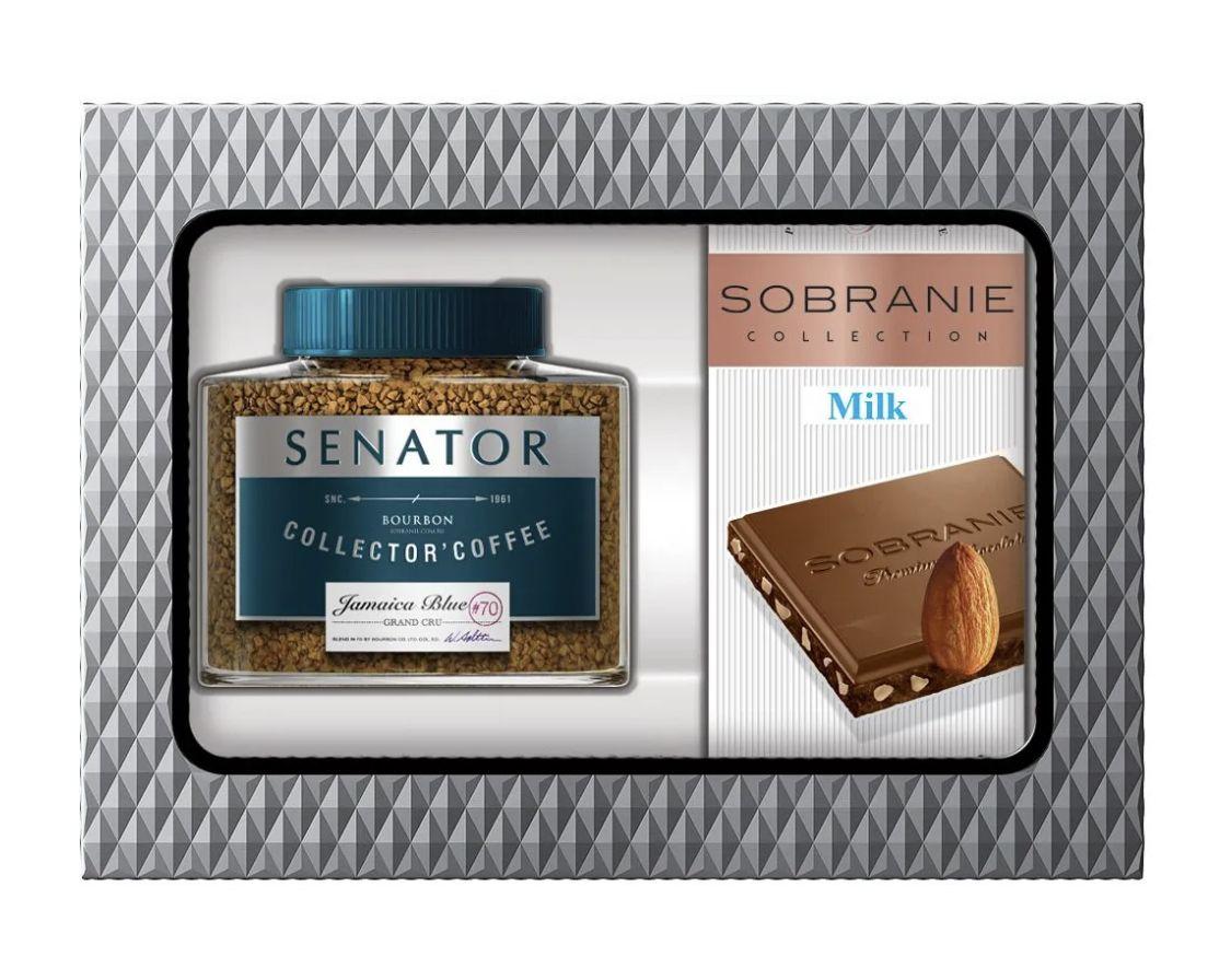 Подарочный набор SENATOR 90 гр. субл. ст. шок. The Original Молочный с фундуком 90 гр., картон
