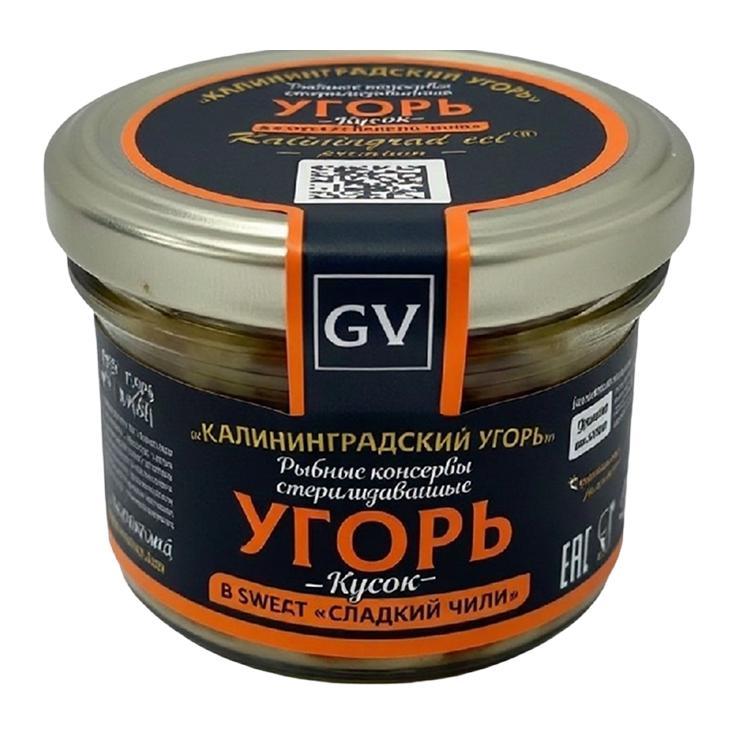 Угорь GV Калининградский угорь европейский в соусе сладкий чили 80 гр., стекло
