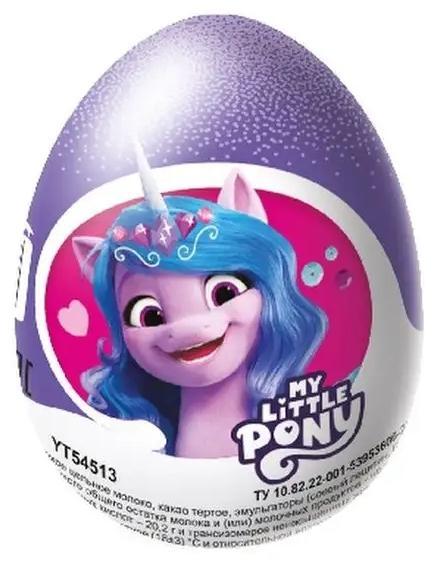 Яйцо шоколадное Шоки Токи My Little Pony с игрушкой 20 гр., обертка