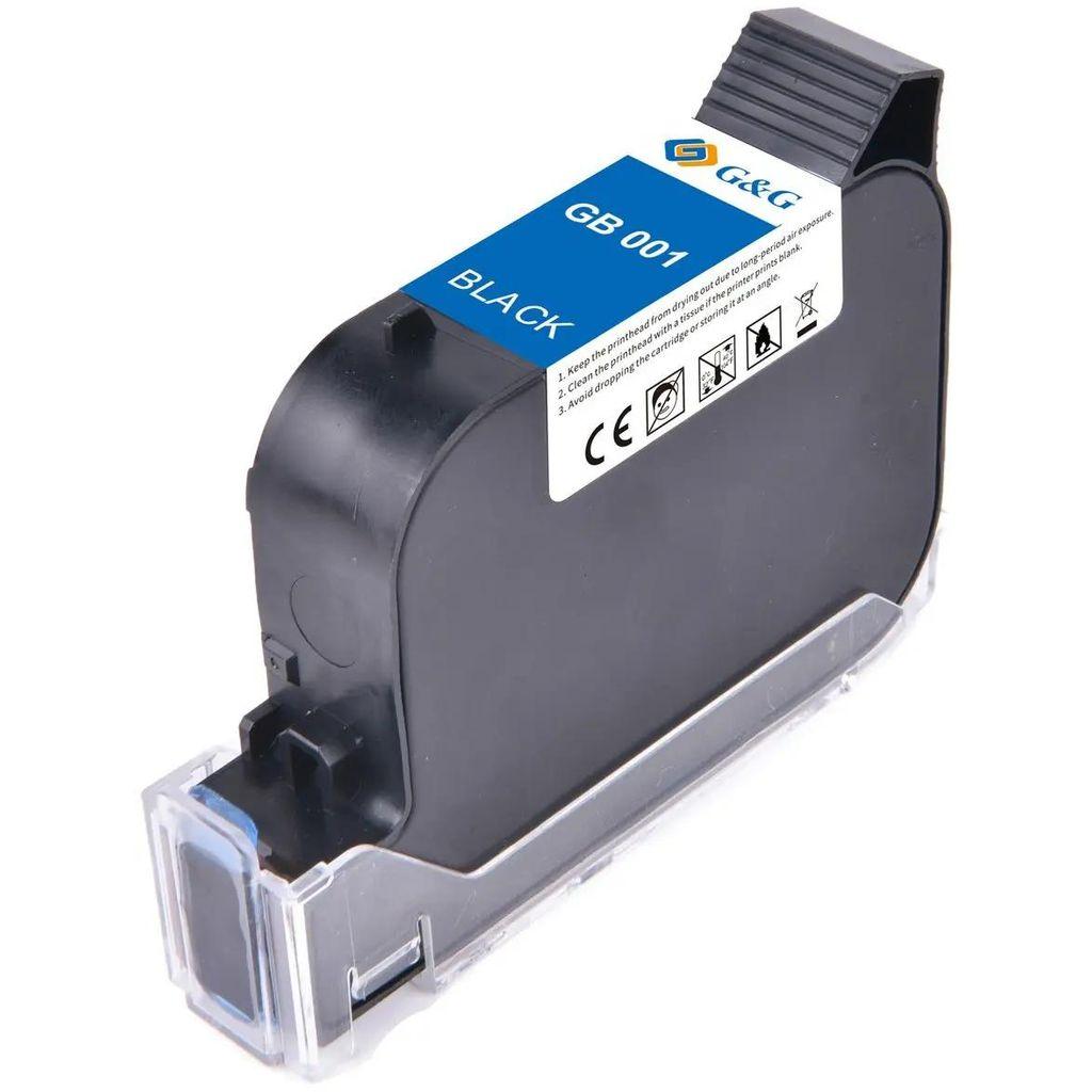 Картридж G&G GB-001BK, черный сольвентный / GB-001BK