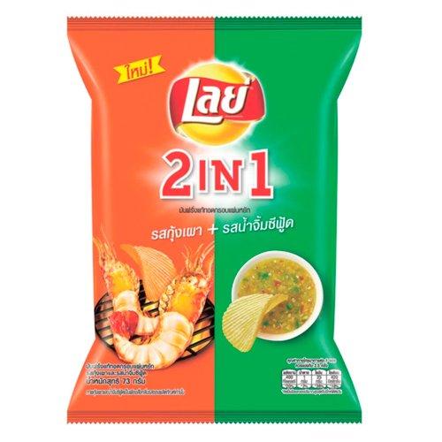 Чипсы Lay's Grilled Prawn and Seafood Sauce 48 гр., флоу-пак