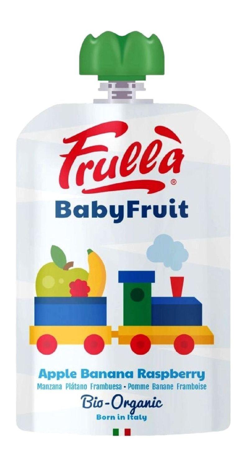 Пюре Frulla яблоко-банан-малина с 6 месяцев 100 гр., дой-пак