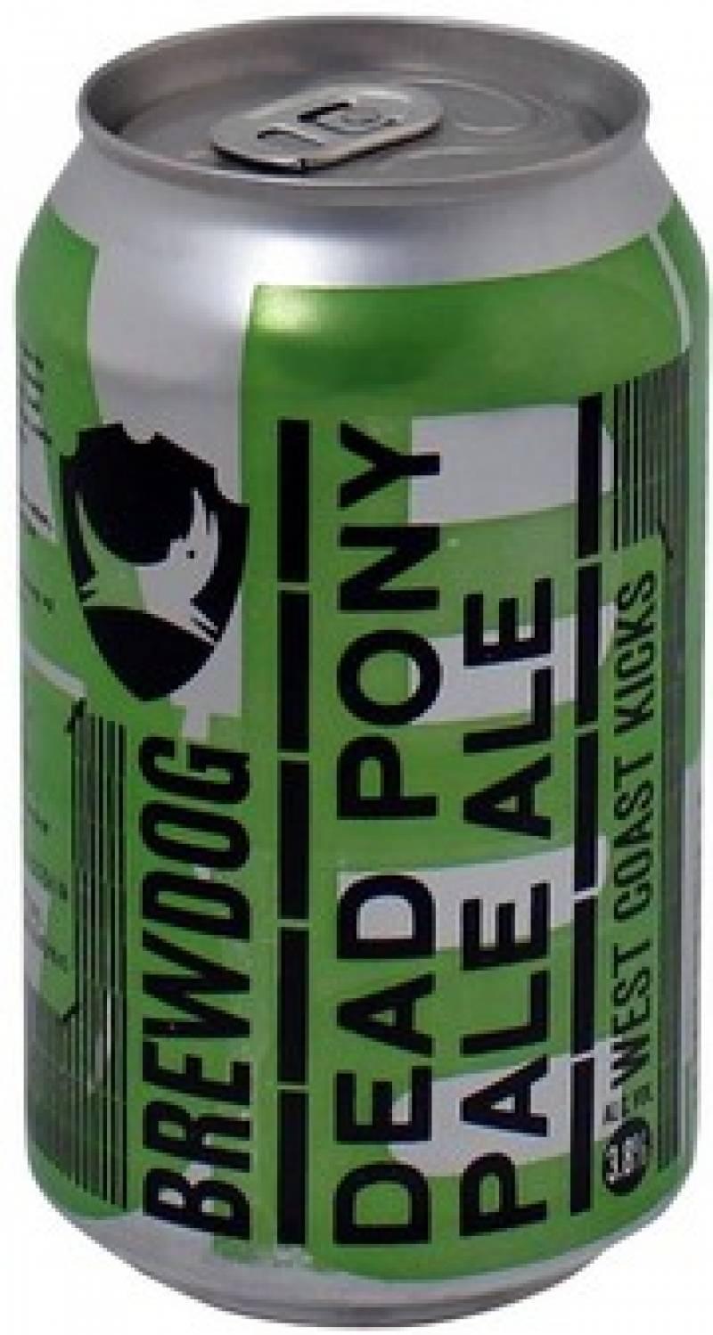 Пиво Brewdog Dead Pony Club светлое фильтрованное непастеризованное 3.8% 330 мл., ж/б