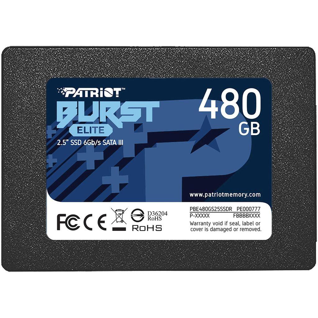 480ГБ SSD накопитель Patriot Burst Elite PBE480GS25SSDR 2.5", SATA III, SATA