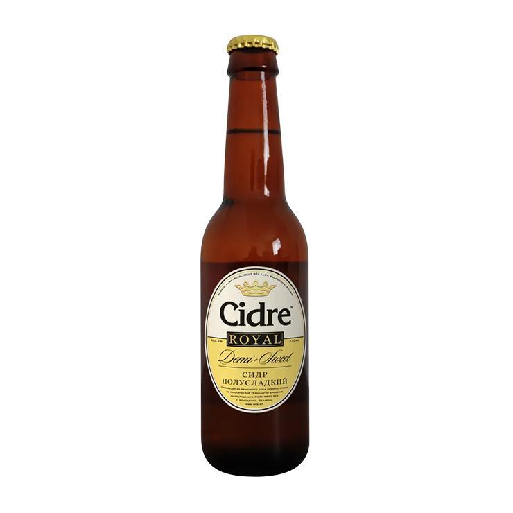 Сидр Cidre Royal яблочный полусладкий 5% 330 мл., стекло