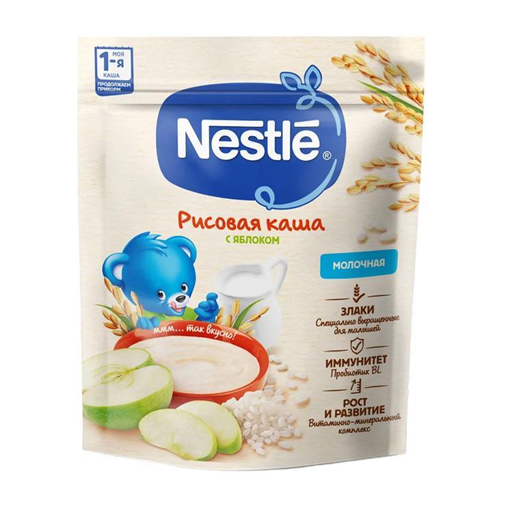 Каша Nestle сухая молочная рис яблоко 200 гр., дой-пак