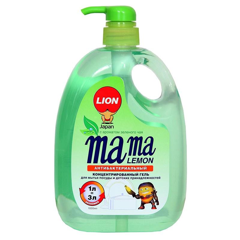 Гель Mama Lemon зеленый чай для мытья посуды, 600 мл., ПЭТ