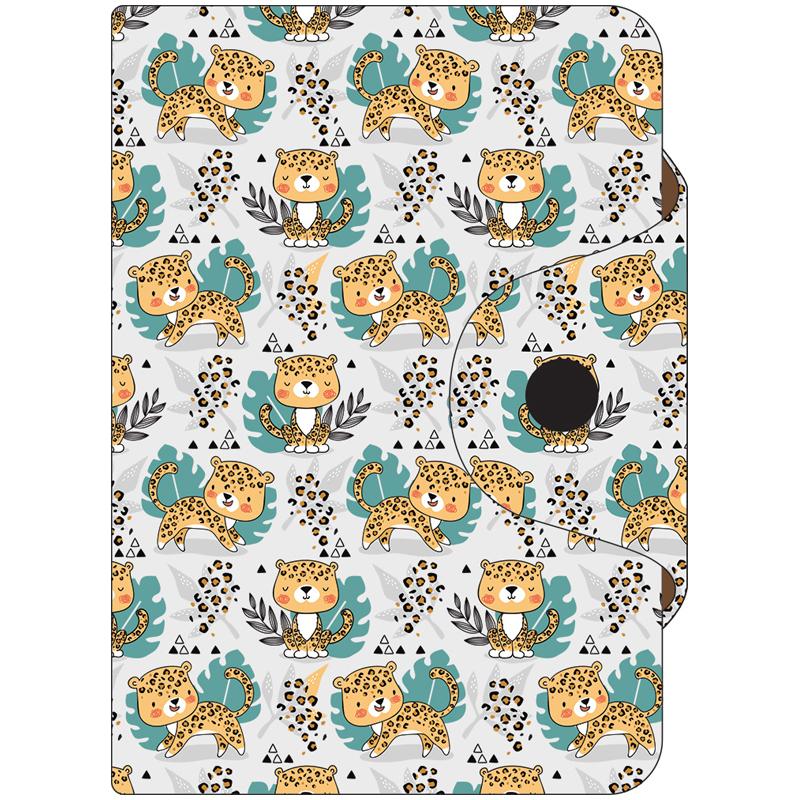 Визитница карманная OfficeSpace Leopard, 10 карманов, 75*110мм, ПВХ