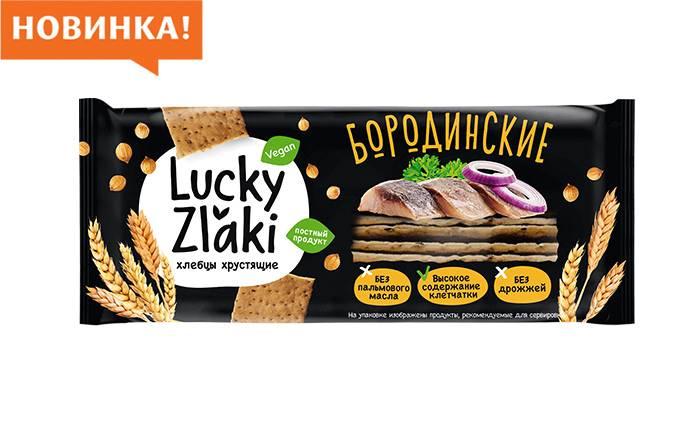 Хлебцы Lucky Zlaki бородинские 105 гр., флоу-пак