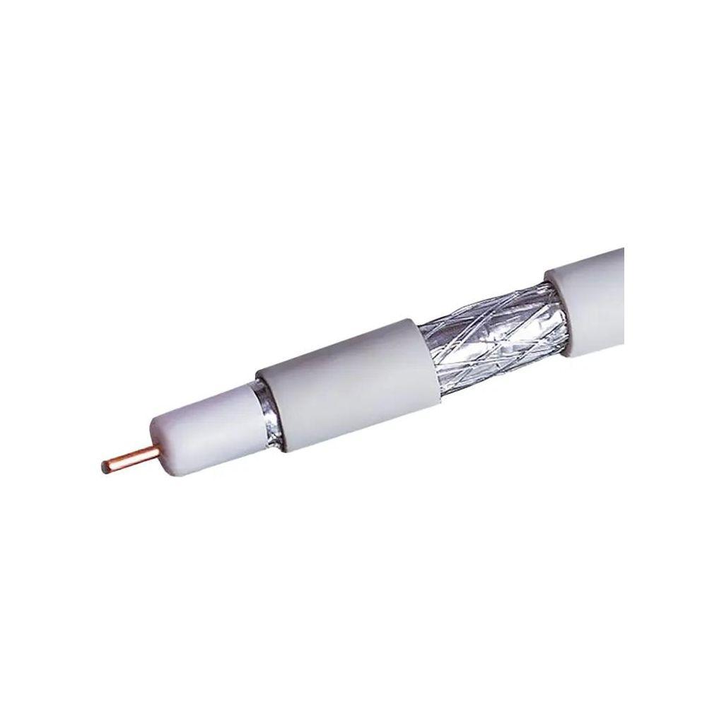 Кабель коаксиальный NETON CCS, RG-6, 100м, белый [109l]