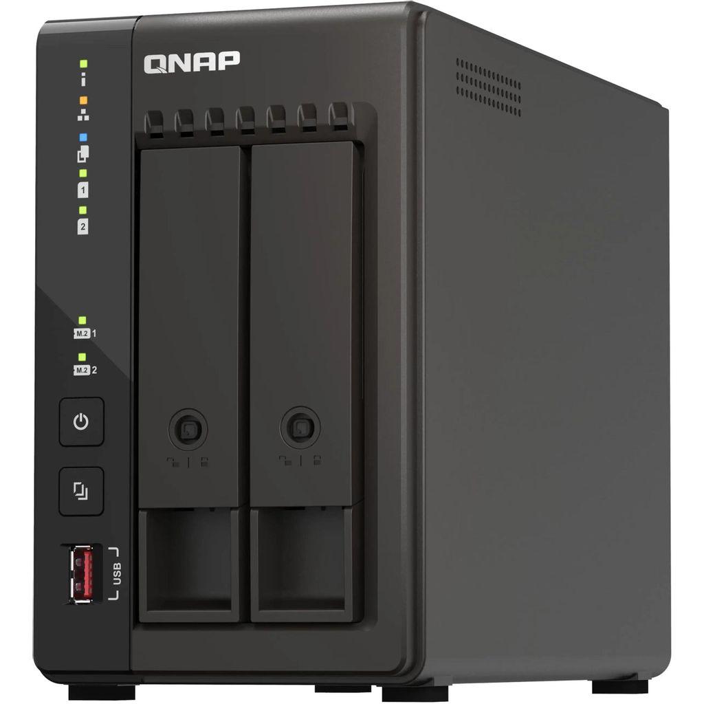 Сетевое хранилище NAS Qnap TS-253E-8G, 2-bay, настольный, Celeron, J6412