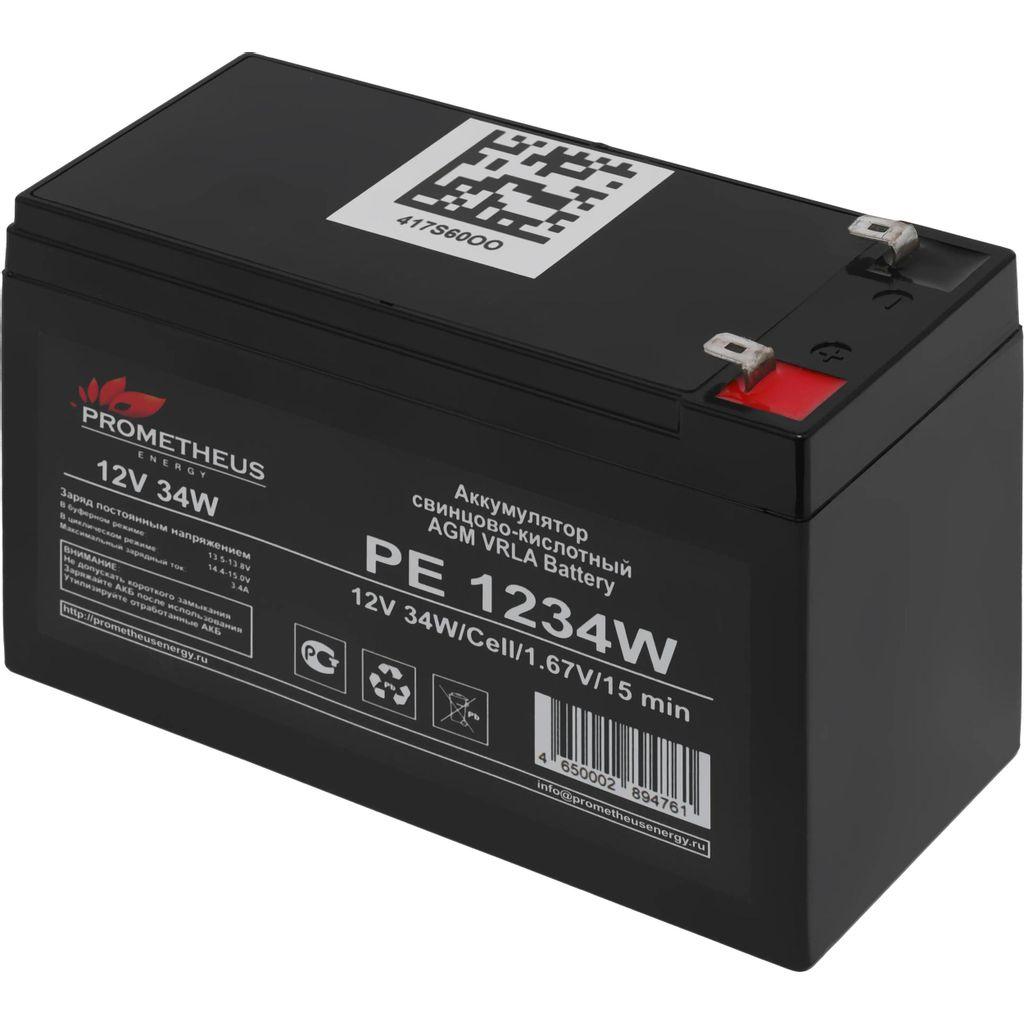 Аккумуляторная батарея PROMETHEUS ENERGY PE 1234 W для ИБП, 12В, 9Ач