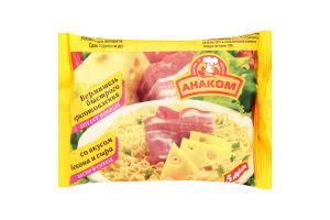 Вермишель Анаком быстрого приготовления со вкусом бекона и сыра, 60 гр, флоу-пак