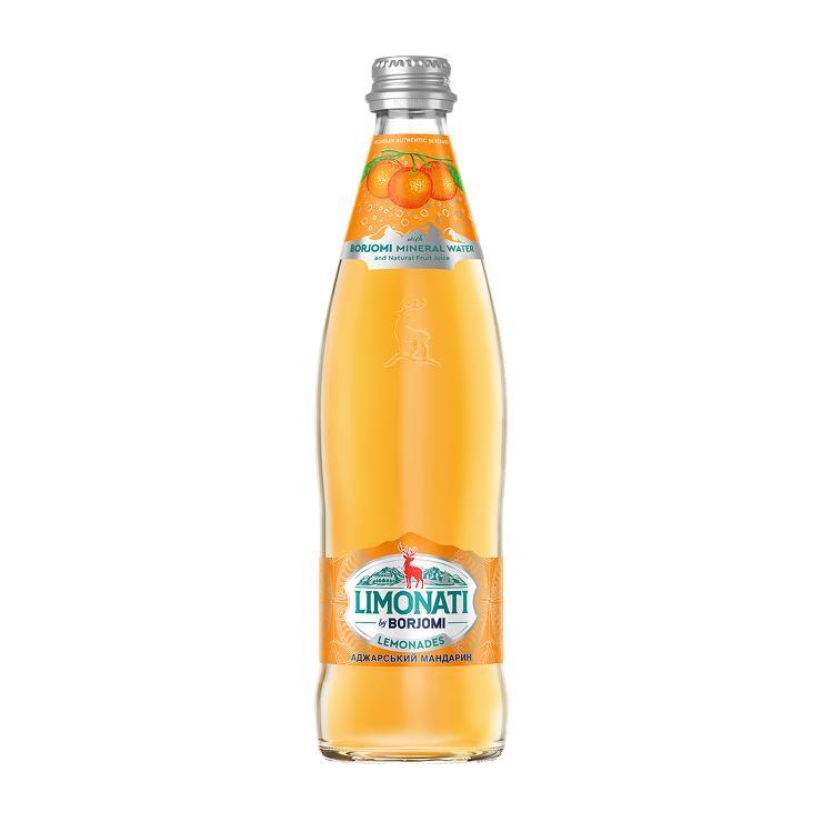 Напиток газированный Borjomi Limonati аджарский мандарин 500 мл., стекло