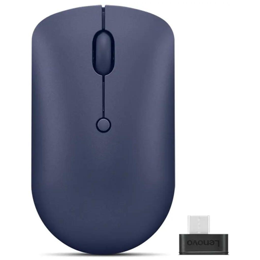Мышь беспроводная Lenovo 540 USB-C Wireless Compact, радио, оптическая, USB-C, 2400dpi, темно-синий [gy51d20871]