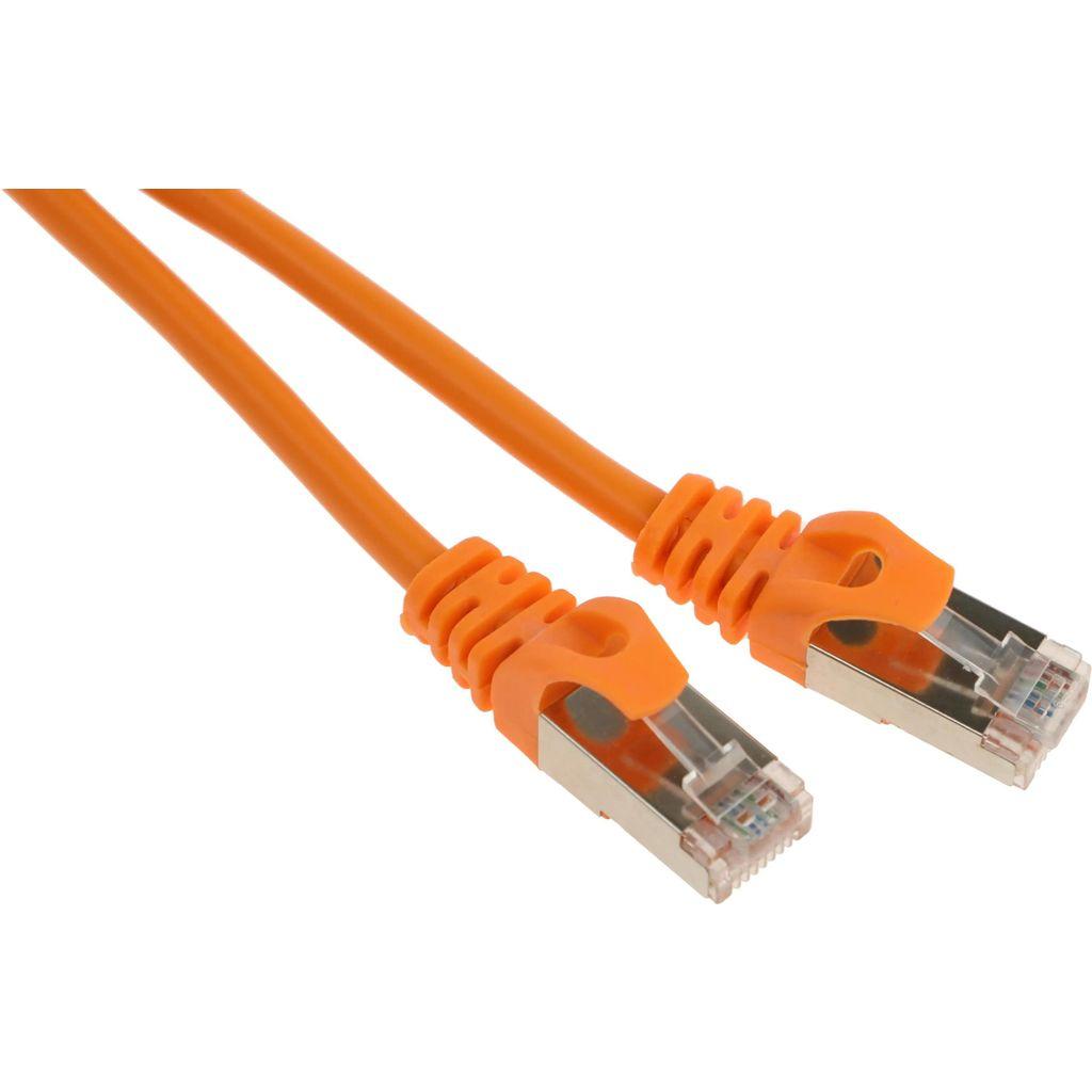 Патч-корд CABLEXPERT PP22-2M/O литой (molded), FTP, кат.5E, 2м, 4 пары, 26AWG, алюминий омедненный, многожильный, оранжевый