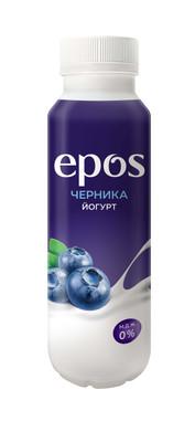 Биойогурт Epos питательный с черникой обезжиренный, 250 гр., ПЭТ