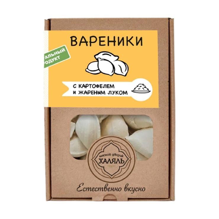 Вареники Мясной Дворик с картофелем и жареным луком халяль 500 гр., картон
