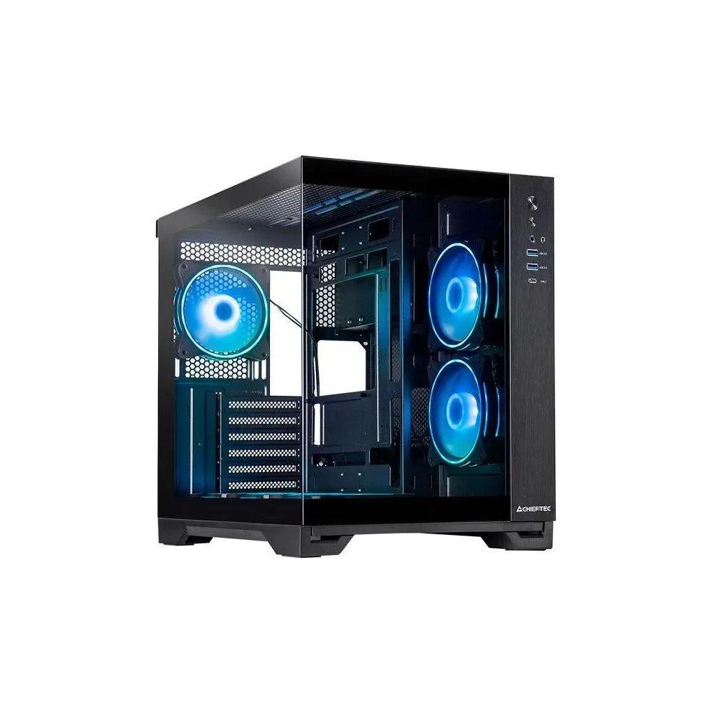 Корпус ATX CHIEFTEC Visio, Midi-Tower, без БП, черный [gm-30b-tg-op]