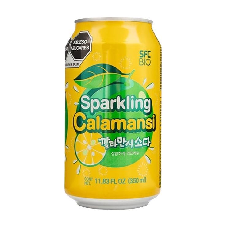 Напиток газированный SFC BIO Calamansi Soda Drink сок каламанси 350 мл., ж/б
