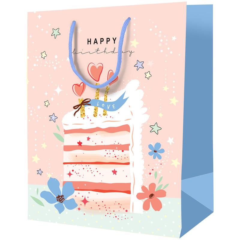 Пакет подарочный 18*23*10см ArtSpace Happy birthday, ламинированный