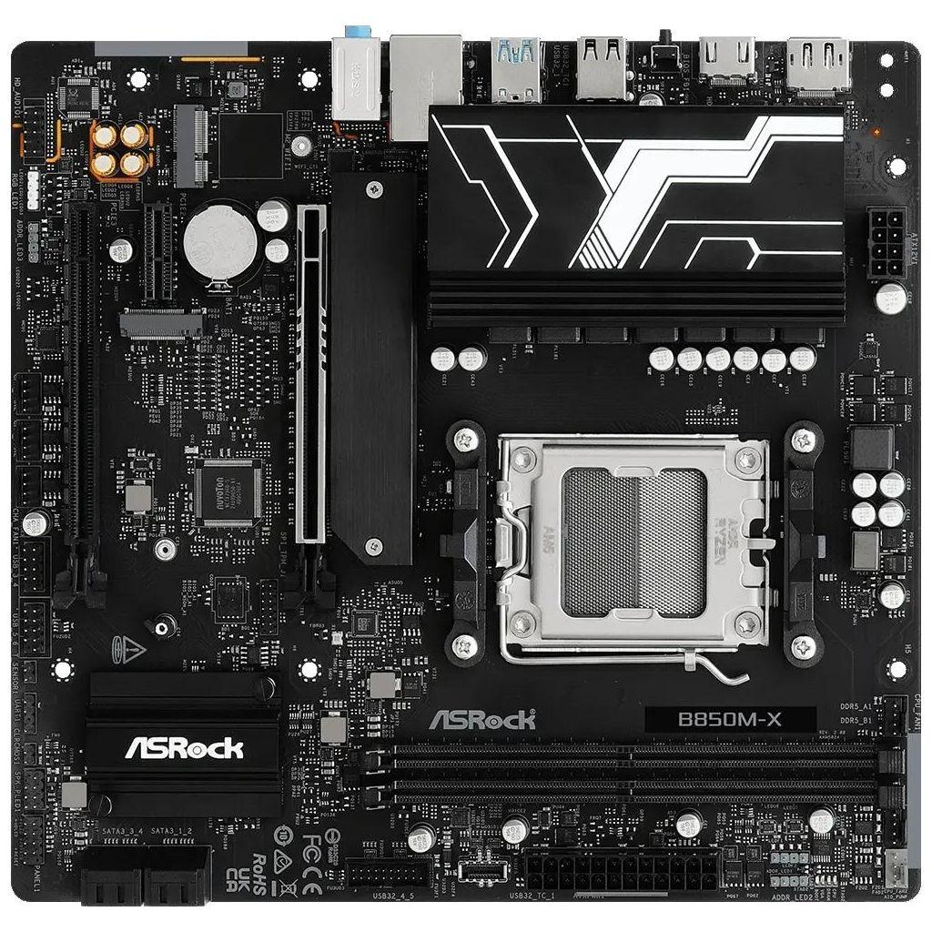 Материнская плата ASROCK B850M-X R2.0, Socket AM5, AMD B850, mATX, Ret