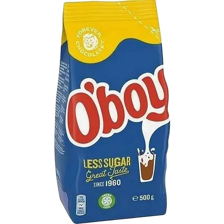 Какао-напиток O'boy Less Sugar растворимый меньше сахара 500 гр., флоу-пак